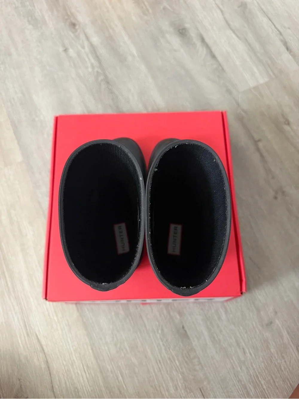 Hunter Kids Black Waterproof Rain Boots